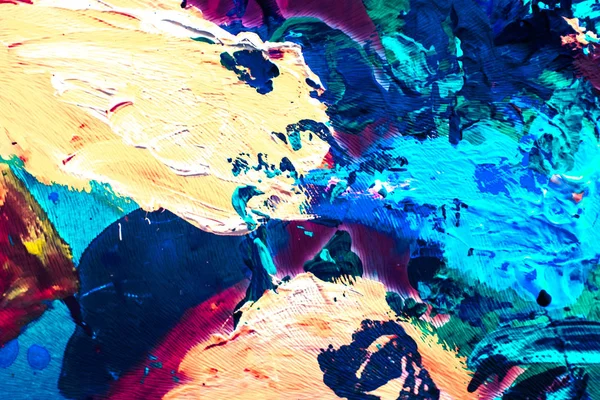 Soyut akrilik boya darbeleri, sanat fırçası düz arkaplan