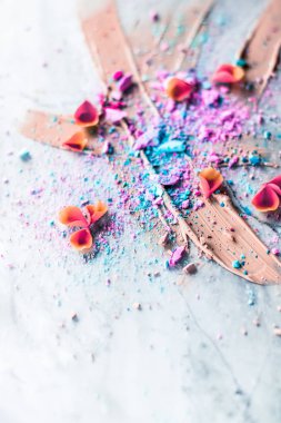 Makyaj sanatı, güzellik için kozmetik arka plan, moda blog ve 