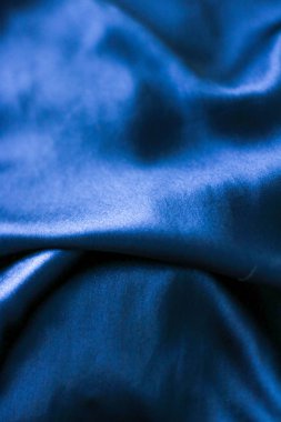 Lüks lacivert yumuşak ipek düzlük arka plan dokusu, tatil g