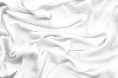 Lüks beyaz yumuşak ipek yatık arka plan doku, tatil güzellik