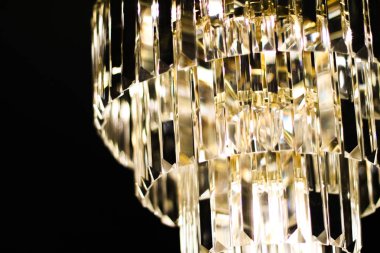 Kristal cam, iç tasarım ve ev d ile lüks avize