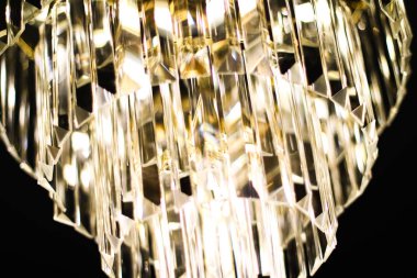 Kristal cam, iç tasarım ve ev d ile lüks avize