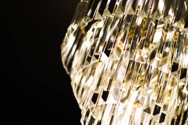 Kristal cam, iç tasarım ve ev d ile lüks avize