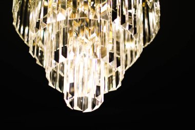 Kristal cam, iç tasarım ve ev d ile lüks avize