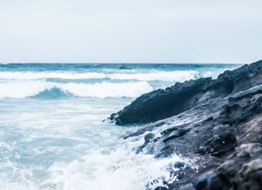 Okyanus manzarası, mükemmel seyahat ve tatil yeri.