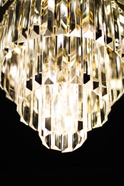 Kristal cam, iç tasarım ve ev d ile lüks avize