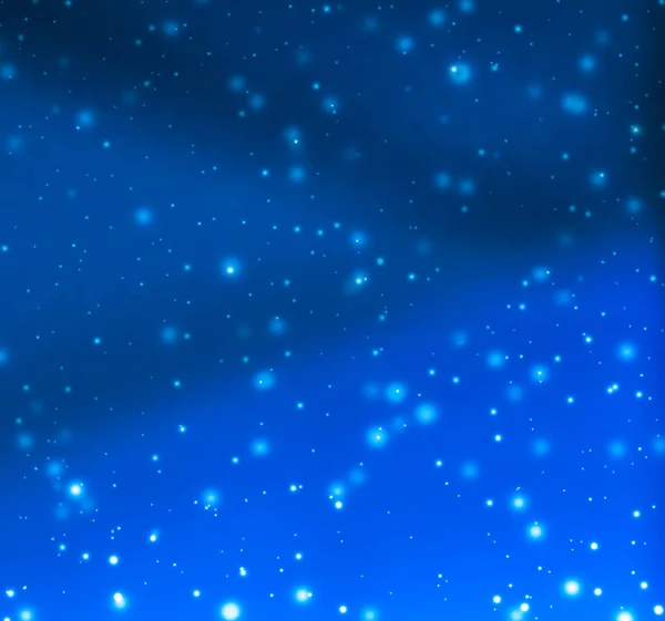 Winter holiday abstract background, glowing snow and magic spark