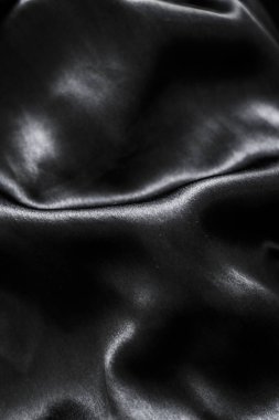 Lüks siyah yumuşak ipek yatık arka plan doku, tatil glamo
