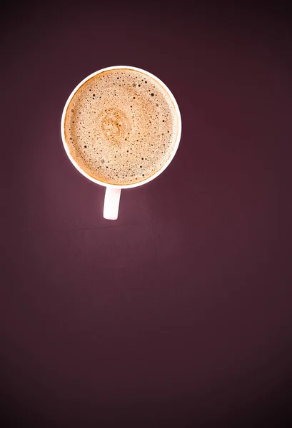 Kopi di pagi hari, latar belakang flatlay dengan ruang fotokopi — Stok Foto