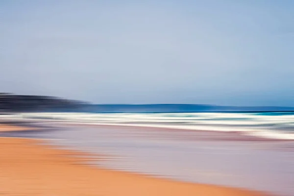 Abstract sea background, long exposure view of dreamy ocean coas — Stock Photo, Image