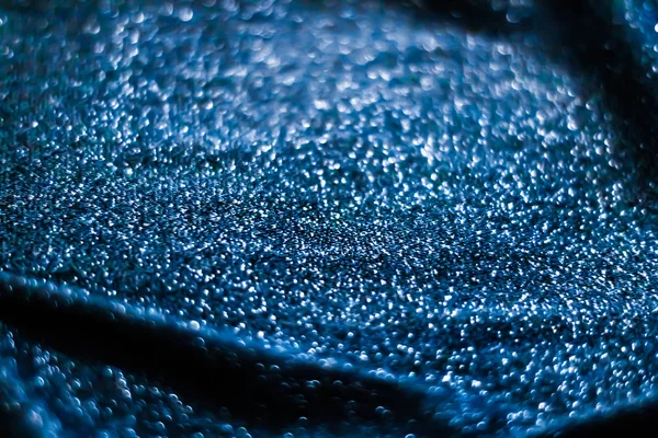Blue holiday sparkling glitter abstract background, luxury shiny — Stock Photo, Image