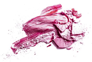 Ezilmiş göz farı, toz ve sıvı temeli yakın çekim izole