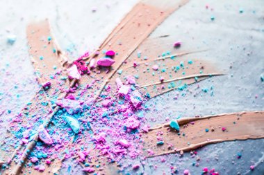 Makyaj sanatı, güzellik için kozmetik arka plan, moda blog ve 