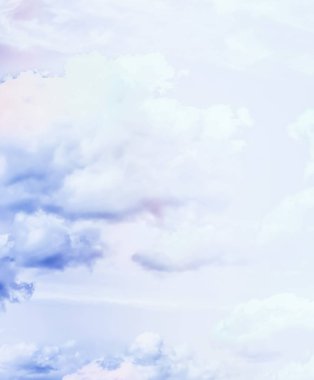 Soyut sanat olarak Rüya gibi gerçeküstü gökyüzü, fantezi pastel renkler backg