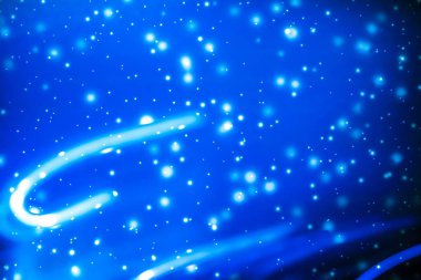 Kış tatili soyut arka plan, parlayan kar ve sihirli kıvılcım