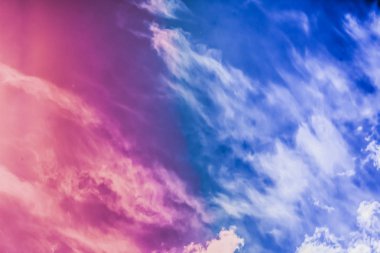Soyut sanat olarak Rüya gibi gerçeküstü gökyüzü, fantezi pastel renkler backg