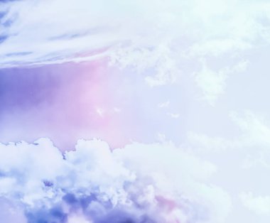 Soyut sanat olarak Rüya gibi gerçeküstü gökyüzü, fantezi pastel renkler backg