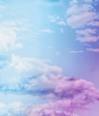 Soyut sanat olarak Rüya gibi gerçeküstü gökyüzü, fantezi pastel renkler backg