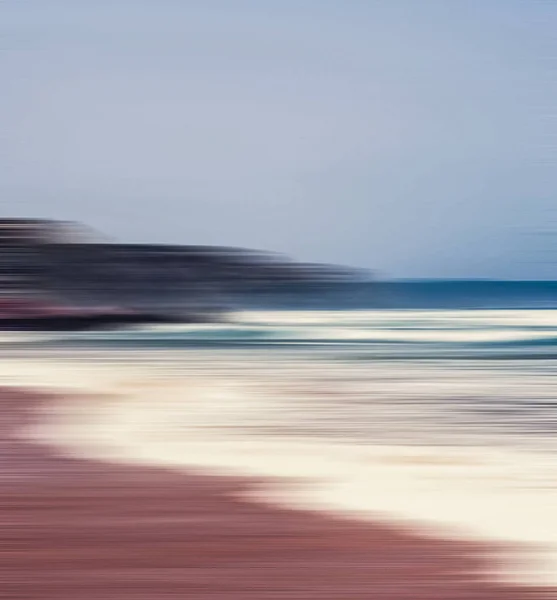 Abstract sea background, long exposure view of dreamy ocean coas — Stock Photo, Image