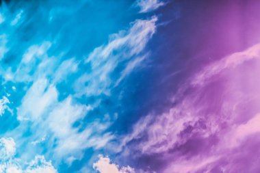 Soyut sanat olarak Rüya gibi gerçeküstü gökyüzü, fantezi pastel renkler backg