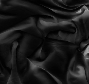Lüks siyah yumuşak ipek yatık arka plan doku, tatil glamo