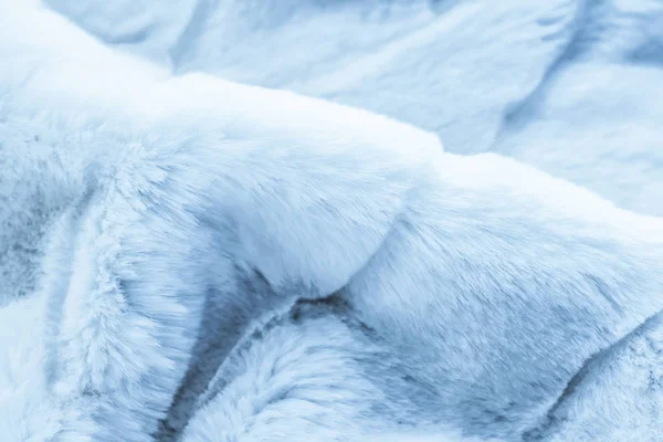 Luxe manteau de fourrure bleu texture fond, tissu artificiel detai — Photo