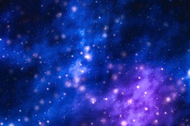 Evren evrende yıldızlar, gezegen ve galaksi, uzay ve zaman trav