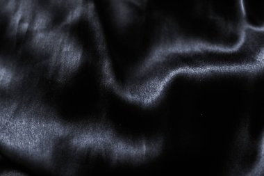 Lüks siyah yumuşak ipek yatık arka plan doku, tatil glamo