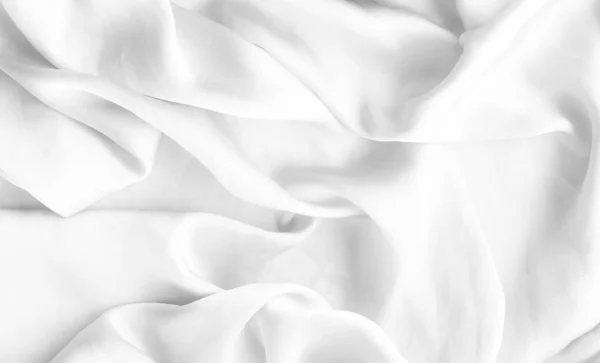 Роскошный белый мягкий шелк плоский фон текстура, праздничная красота — стоковое фото