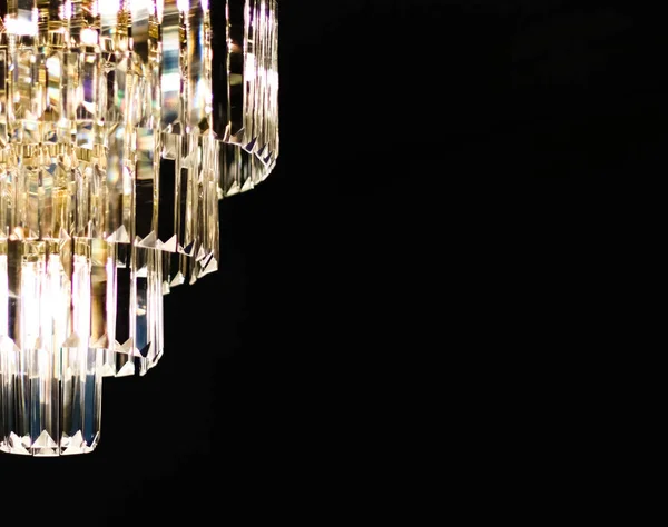 Luxury chandelier with crystal glass, interior design and home d
