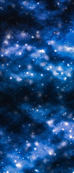 Estrellas, planeta y galaxia en el universo cosmos, espacio y tiempo trav — Foto de Stock