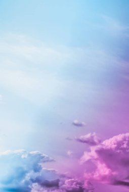 Soyut sanat olarak Rüya gibi gerçeküstü gökyüzü, fantezi pastel renkler backg