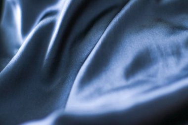 Lüks lacivert yumuşak ipek düzlük arka plan dokusu, tatil g