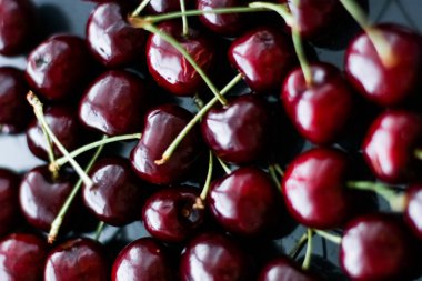 Taze tatlı kiraz, sulu kiraz meyveleri meyve tatlı olarak iyileşmek