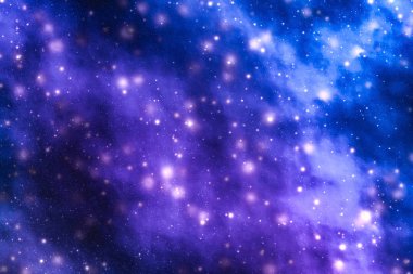 Evren evrende yıldızlar, gezegen ve galaksi, uzay ve zaman trav