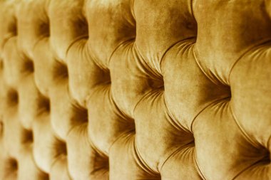 Düğmeleri ile altın Lüks Kadife kapitone kanepe döşeme, erbilgin