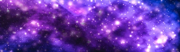 Estrellas, planeta y galaxia en el universo cosmos, espacio y tiempo trav — Foto de Stock