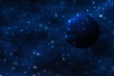 Evren evrende yıldızlar, gezegen ve galaksi, uzay ve zaman trav