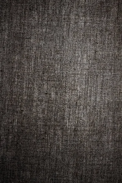 Fondo decorativo de tela de lino oscuro con textura para interior, f — Foto de Stock