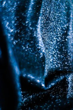 Mavi tatil pırıl pırıl glitter soyut arka plan, lüks parlak