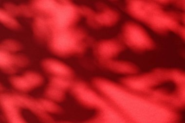 Soyut sanat, botanik gölgeler ho için kırmızı arka planda örtüşür