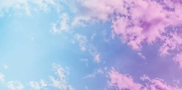 Dreamy surreal sky as abstract art, fantasy pastel colours backg — Stock Photo, Image