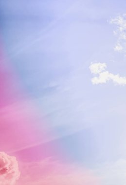 Soyut sanat olarak Rüya gibi gerçeküstü gökyüzü, fantezi pastel renkler backg