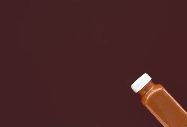 Detox superfood frullato bottiglia di cioccolato per la perdita di peso pulisce — Foto Stock
