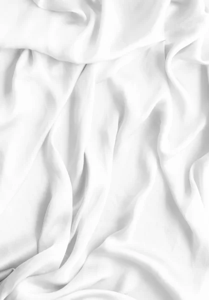 Роскошный белый мягкий шелк плоский фон текстура, праздничная красота — стоковое фото