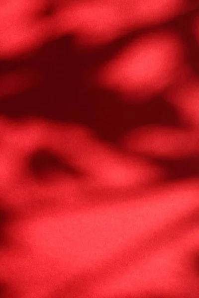 Arte abstracto, sombras botánicas superpuestas sobre fondo rojo para ho — Foto de Stock