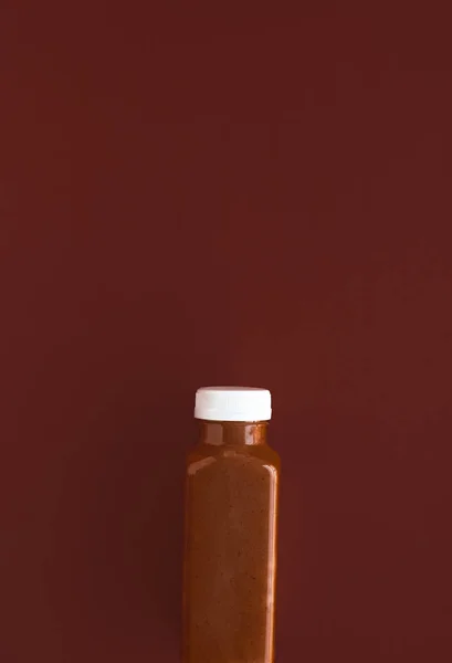 Detox Superfood Smoothie Schokoladenflasche zur Gewichtsabnahme reinigt — Stockfoto