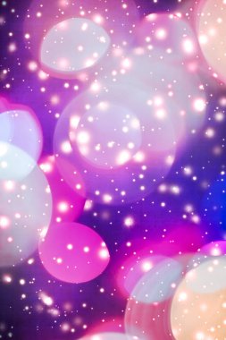 Soyut kozmik yıldızlı gökyüzü ışıkları ve parlak glitter, lüks Holi