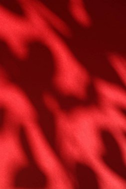 Soyut sanat, botanik gölgeler ho için kırmızı arka planda örtüşür