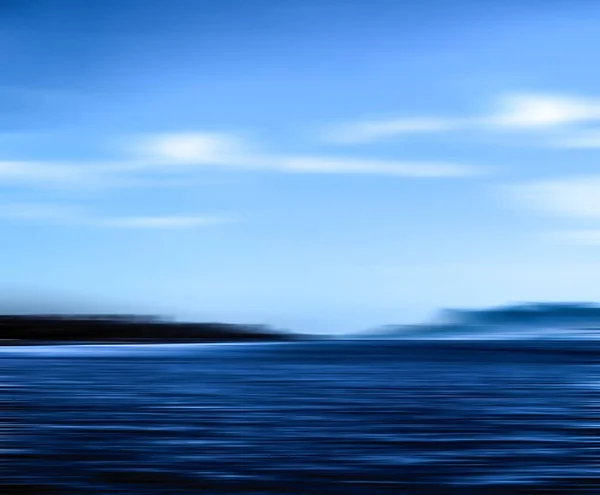 Abstrait fond de décor de mur de l'océan, vue longue exposition de drea — Photo